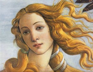 Détaile de la Naissance de Vénus (Botticelli, 1485)