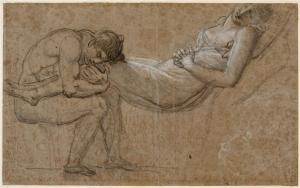 Chactas embrassant les jambes d'Atala (Girodet De Roussy, vers 1808)