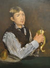 Jeune homme pelant une poire (Manet, 1868)
