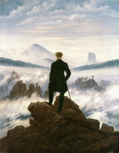 Voyageur contemplant une mer de nuages (Caspar David Friedrich, 1818)