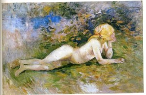 Bergère nue couchée (Berhe Morisot, 1891)