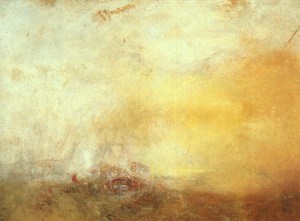 Lever de soleil avec monstres marins (Turner, vers 1845)