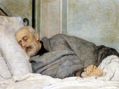Mazzini mourant( Silvestro Lega, 1873)