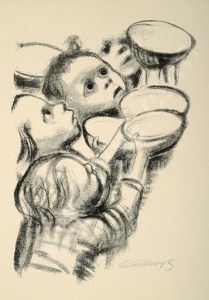Enfants mendiant (Käthe KOLLWITZ, 1867-1945)