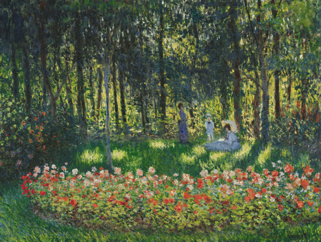 Claude Monet : Au jardin, la famille de l’artiste (1875)